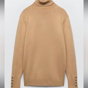 ZARA BASIC TURTLENECK KNIT SWEATER